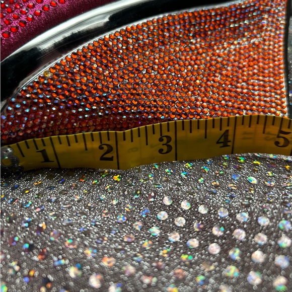 Lady Couture Flamingo Pink and Silver Sequin Platform Sandal Sz 8 EUC with tags - Picture 9 of 9